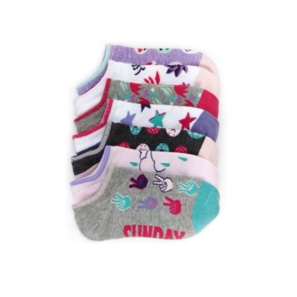 Stride Rite Days of Week Girls Socks 7-Pack 13-4